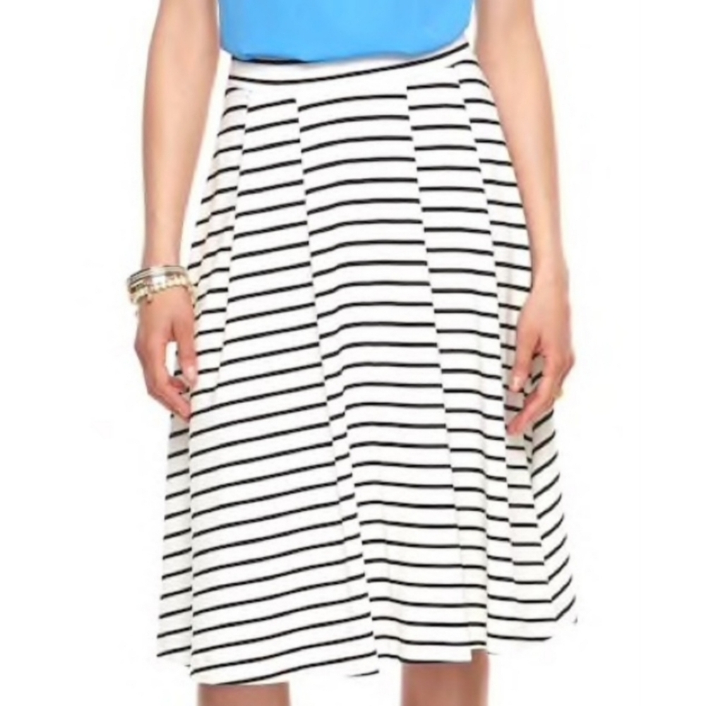 NEW Elle A-Line Striped Skirt